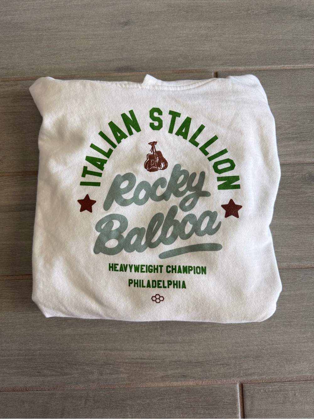 Rudis Rocky Balboa "Italian Stallion" White Hoodie